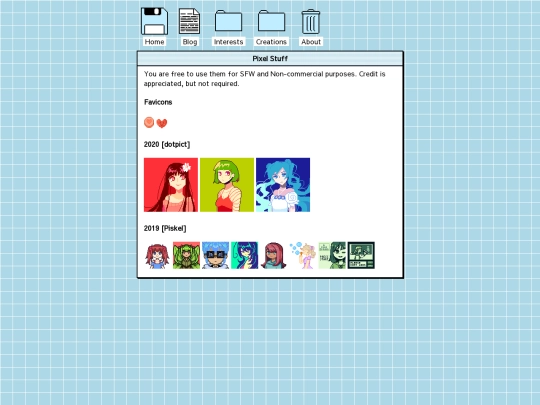 creations/pixel screenshot