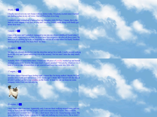 diary screenshot