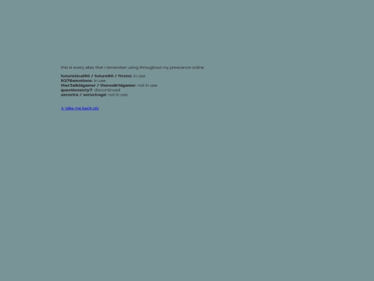 aliases screenshot