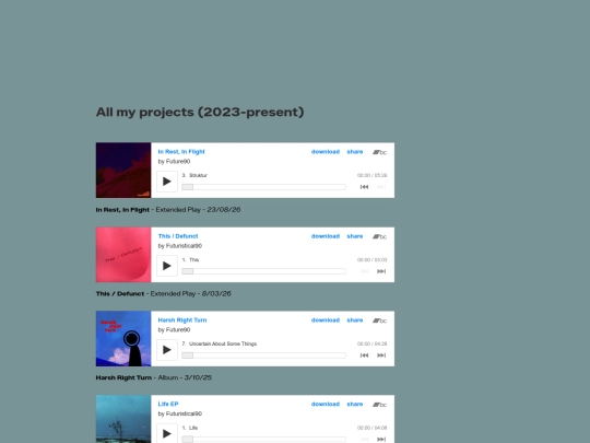 projects screenshot