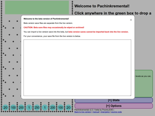 pa/beta/pachinkremental screenshot