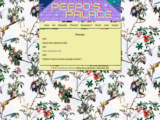 life/essays screenshot