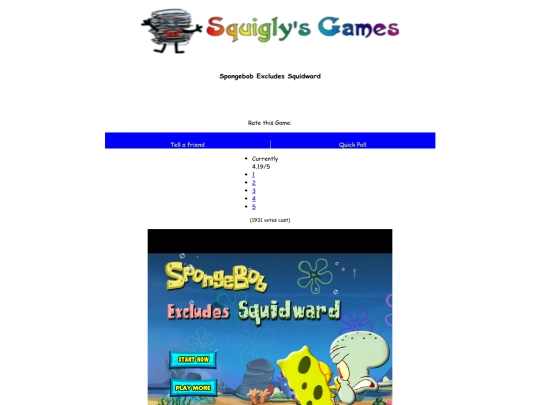 spongebobexcludessquidward screenshot