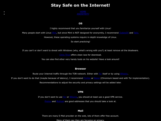 anonymity screenshot