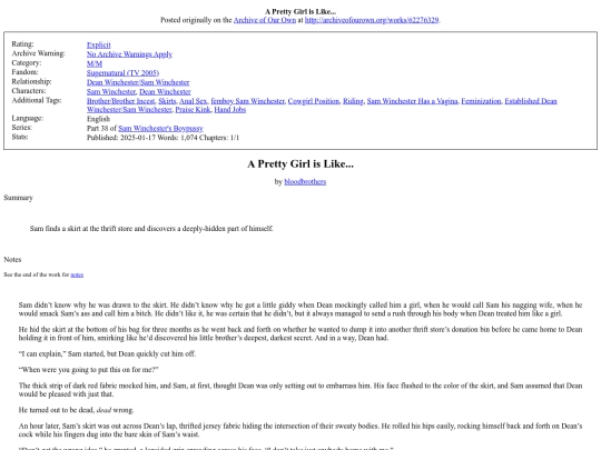 my_fanfiction/A_Pretty_Girl_is_Like screenshot