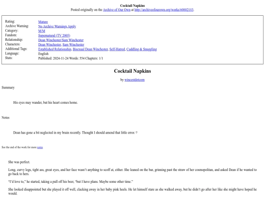 my_fanfiction/Cocktail_Napkins screenshot