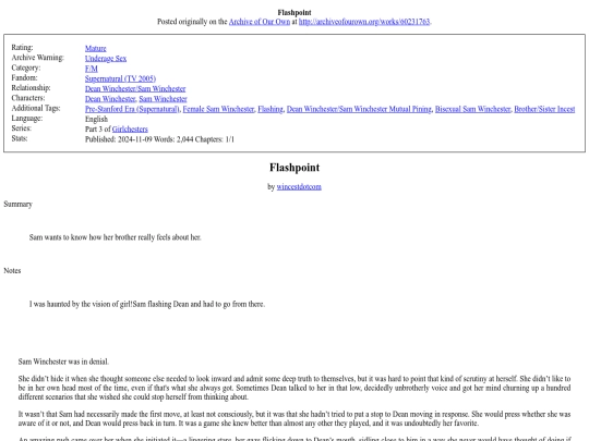 my_fanfiction/Flashpoint screenshot