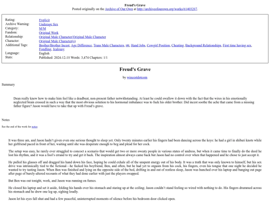 my_fanfiction/Freuds_Grave screenshot