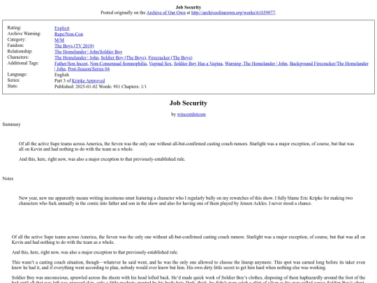 my_fanfiction/Job_Security screenshot