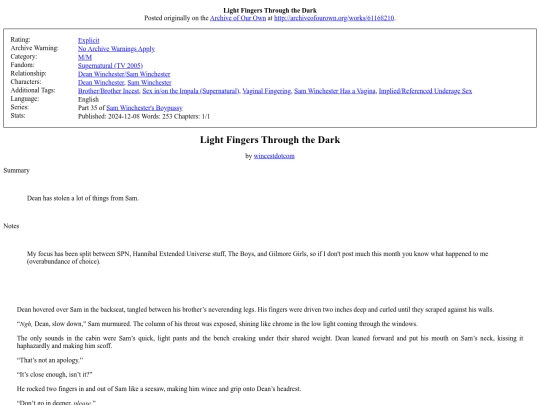 my_fanfiction/Light_Fingers_Through screenshot