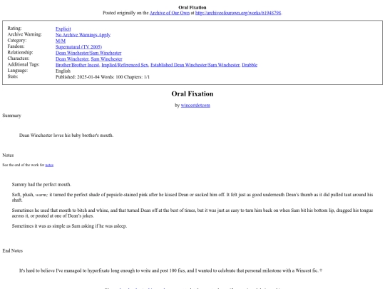 my_fanfiction/Oral_Fixation screenshot