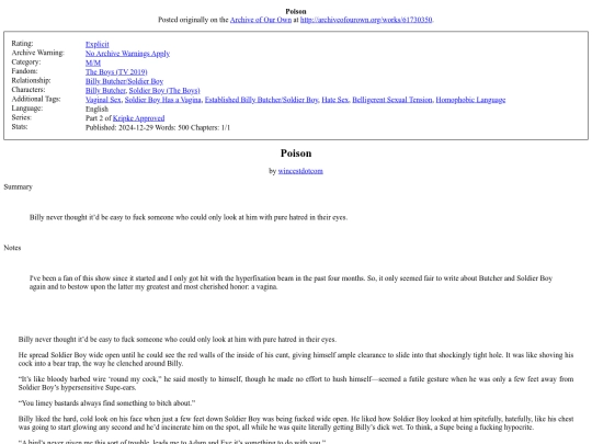 my_fanfiction/Poison screenshot