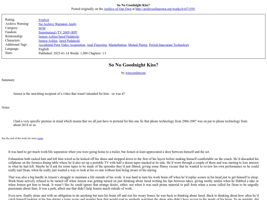 my_fanfiction/So_No_Goodnight_Kiss screenshot
