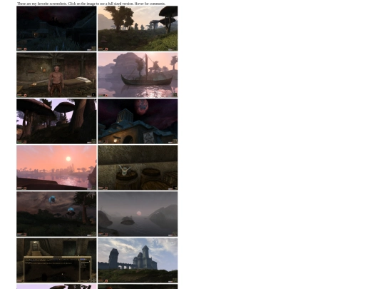 morrowind/links/screenshots screenshot