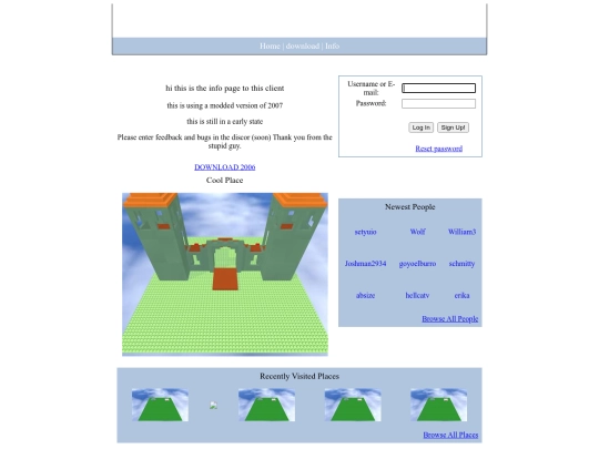 info screenshot