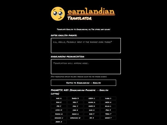 earnlandiantranslator screenshot