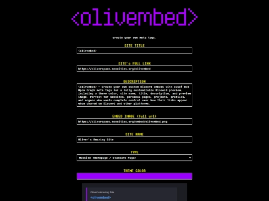 embedgenerator screenshot
