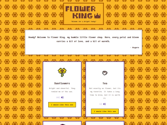 flowershop screenshot