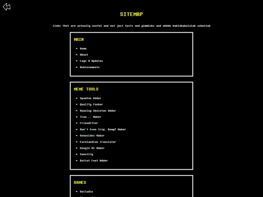 sitemap screenshot