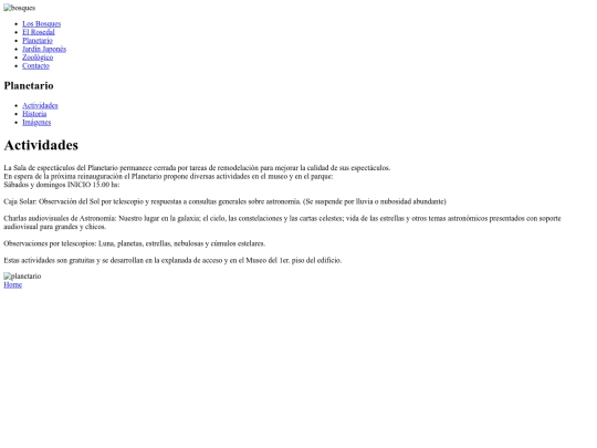 planetarioacti screenshot