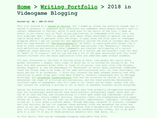 2018inVGBlogs screenshot