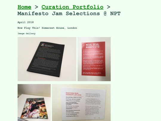 ManifestoSelections screenshot