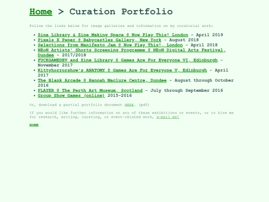 curation screenshot