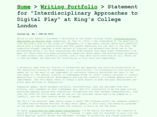 kclsymp screenshot