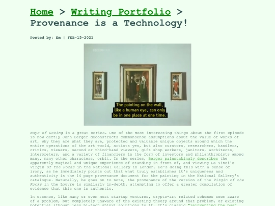 provenance screenshot