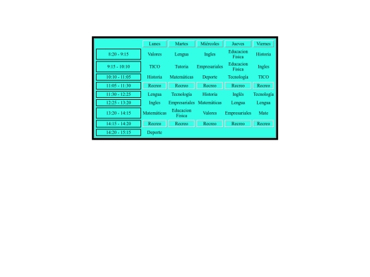 Ejercicios TICO/miWeb/Horario screenshot