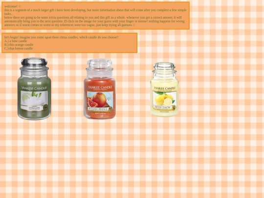 candles screenshot
