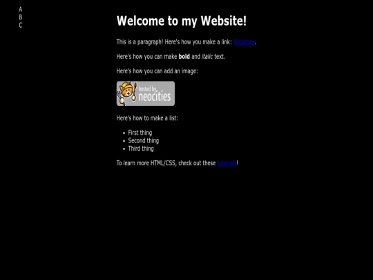 index screenshot