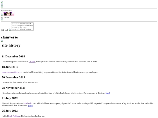about/history screenshot