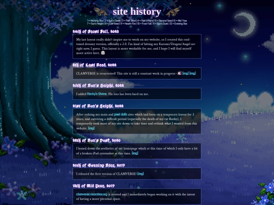 history screenshot