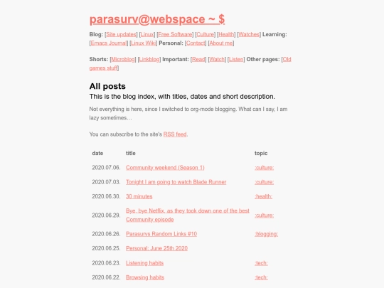 blog screenshot