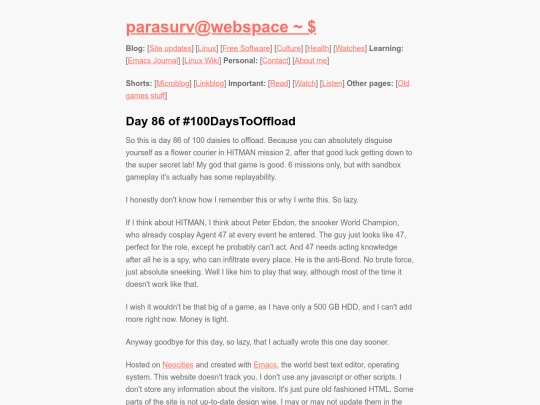 blogging/day86-100daystooffload screenshot