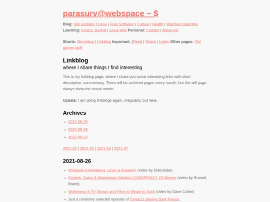 linkblog screenshot