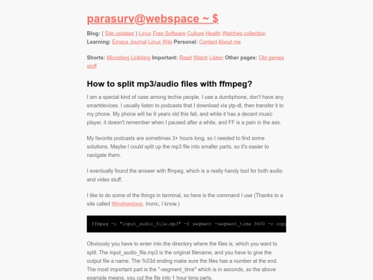linux-wiki/ffmpeg-how-to-split-mp3-audio-files screenshot