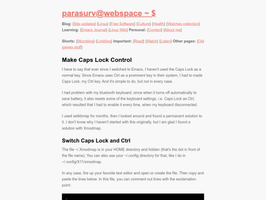 linux-wiki/make-caps-lock-control screenshot