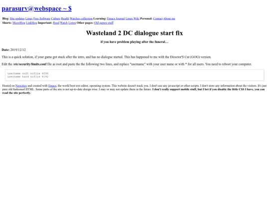 linux-wiki/wasteland2-dlc-dialogue-start-problem-fix screenshot