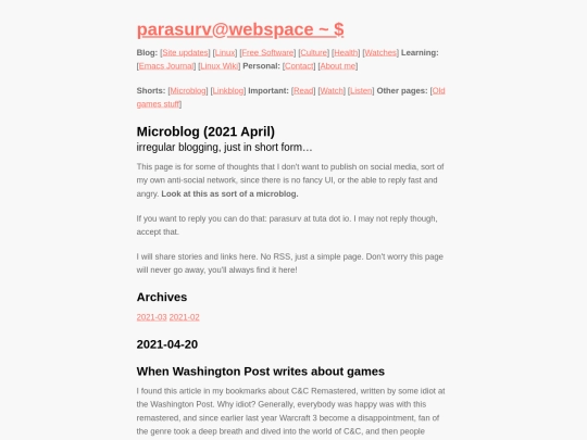 microblog-202104 screenshot