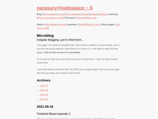 microblog-202108 screenshot