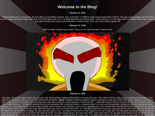 blog screenshot