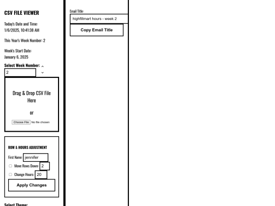 TOOLS/laborCost_CSV screenshot