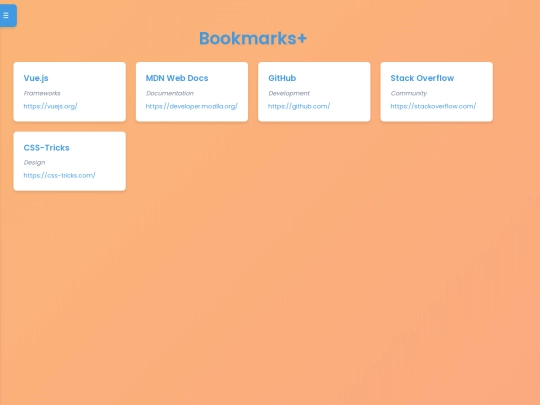 bookmarks screenshot