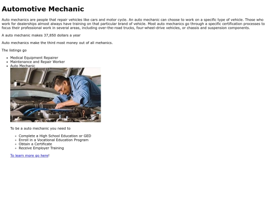 Automotivemechanic screenshot