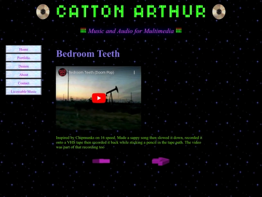 PortfolioPages/BedroomTeeth screenshot