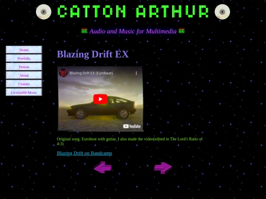 PortfolioPages/BlazingDrift screenshot