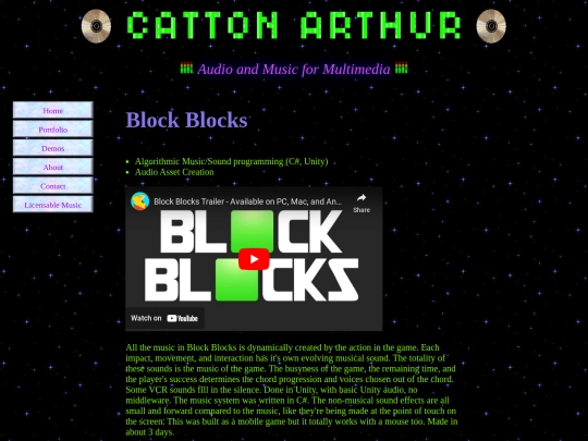 PortfolioPages/BlockBlocks screenshot