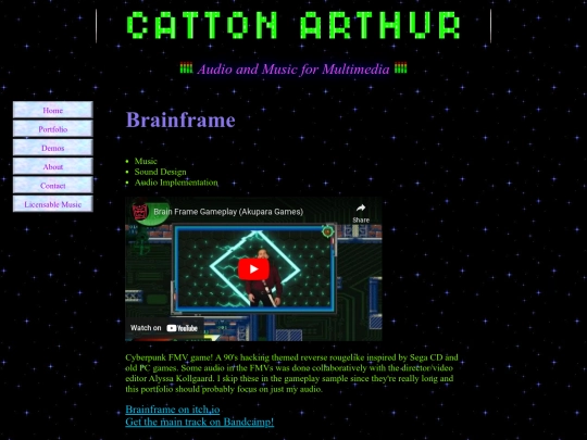 PortfolioPages/Brainframe screenshot